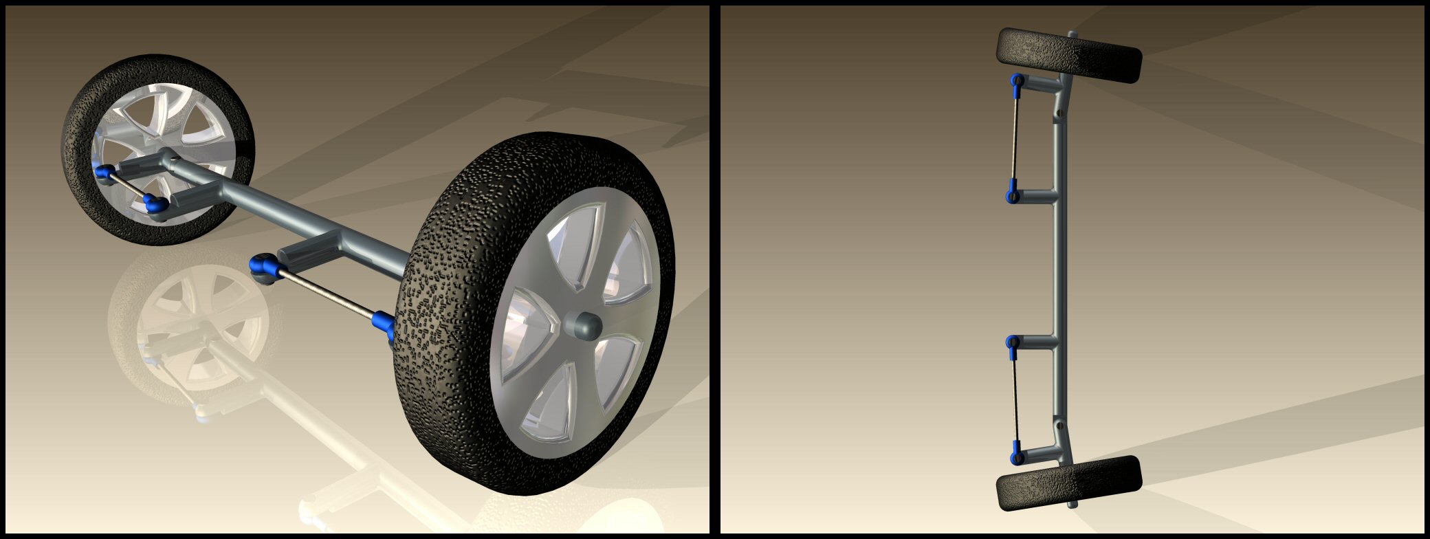 Round & Toed-In Wheels