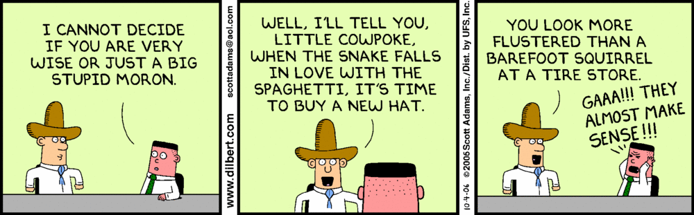 Dilbert cartoon about an "expert"